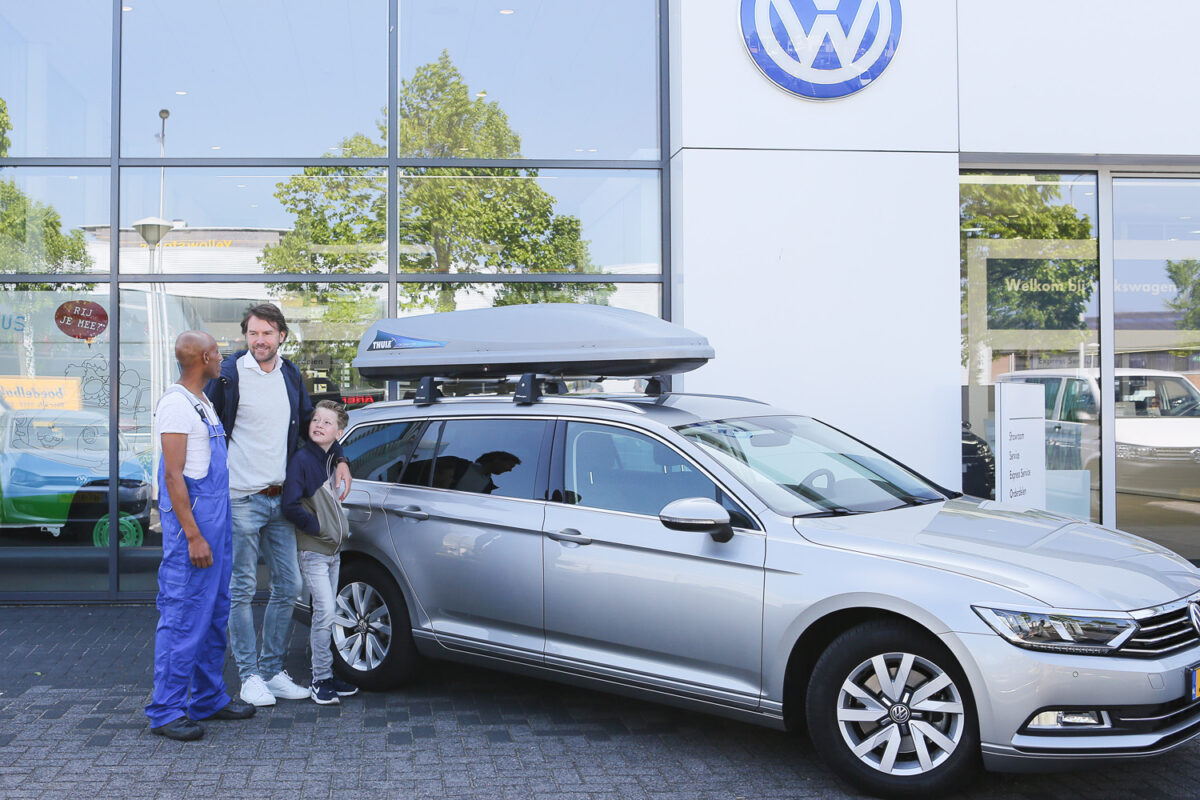 Bedrijfsfotografie van een auto bij Volkswagen