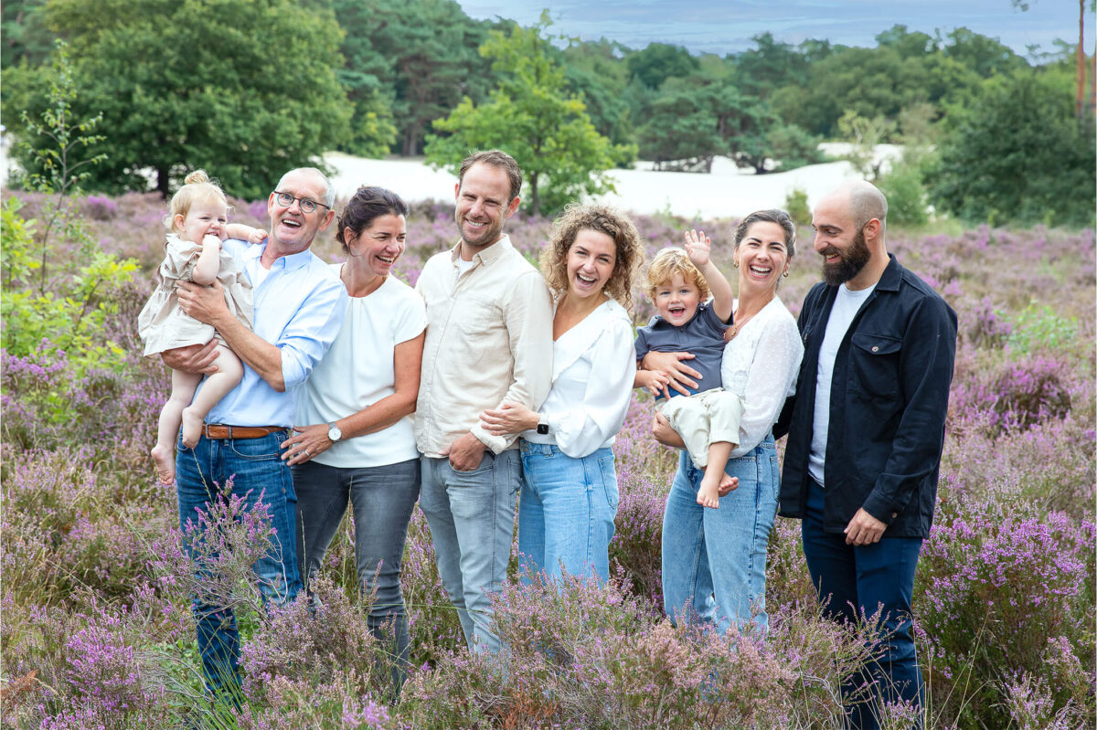 familie portret in de soesterduinen