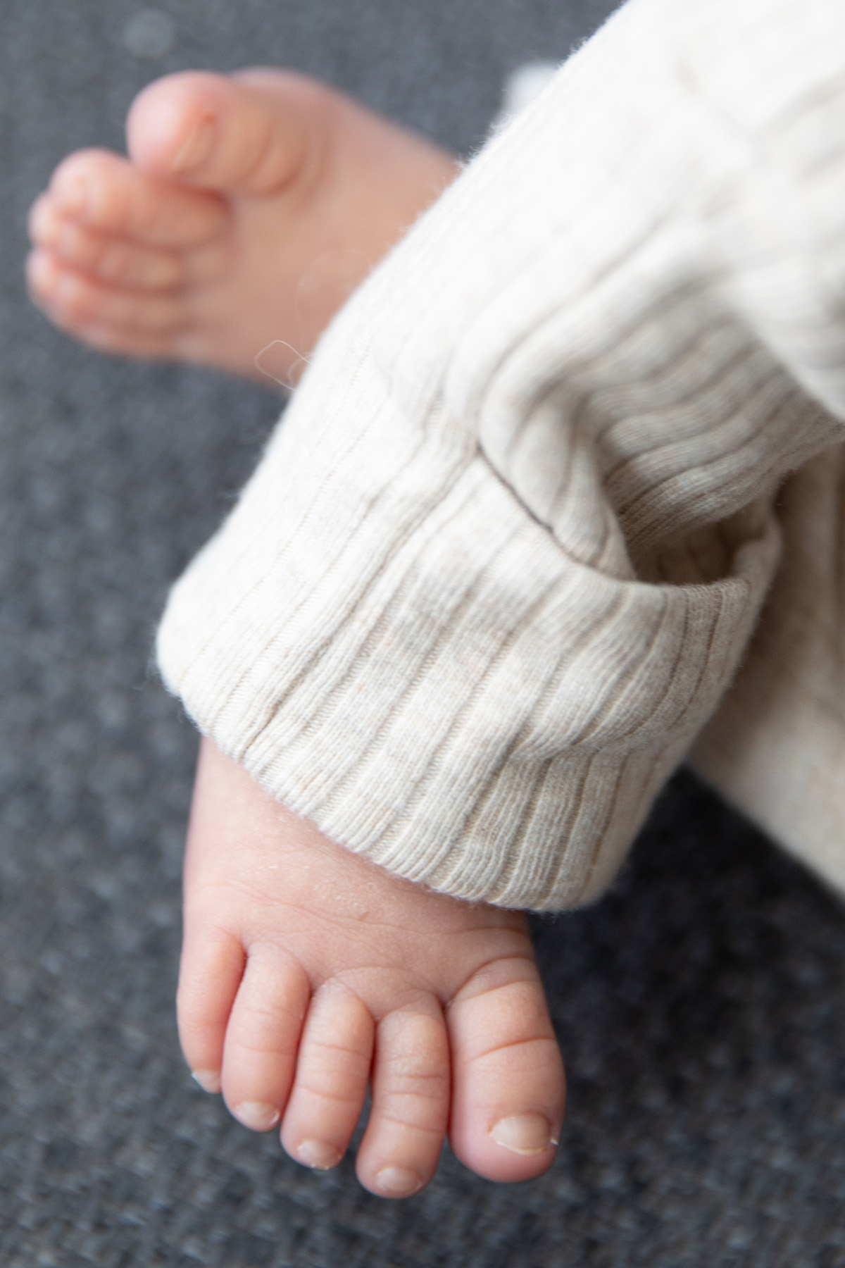 Voetjes van een pasgeboren baby