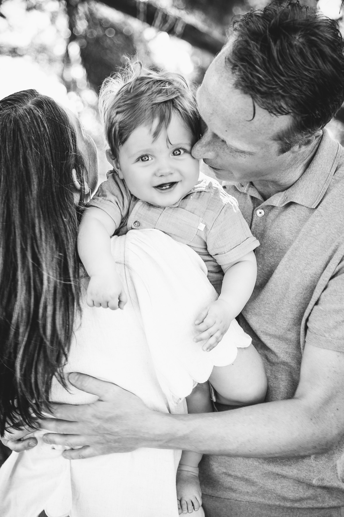 ouders met baby in de soesterduinen