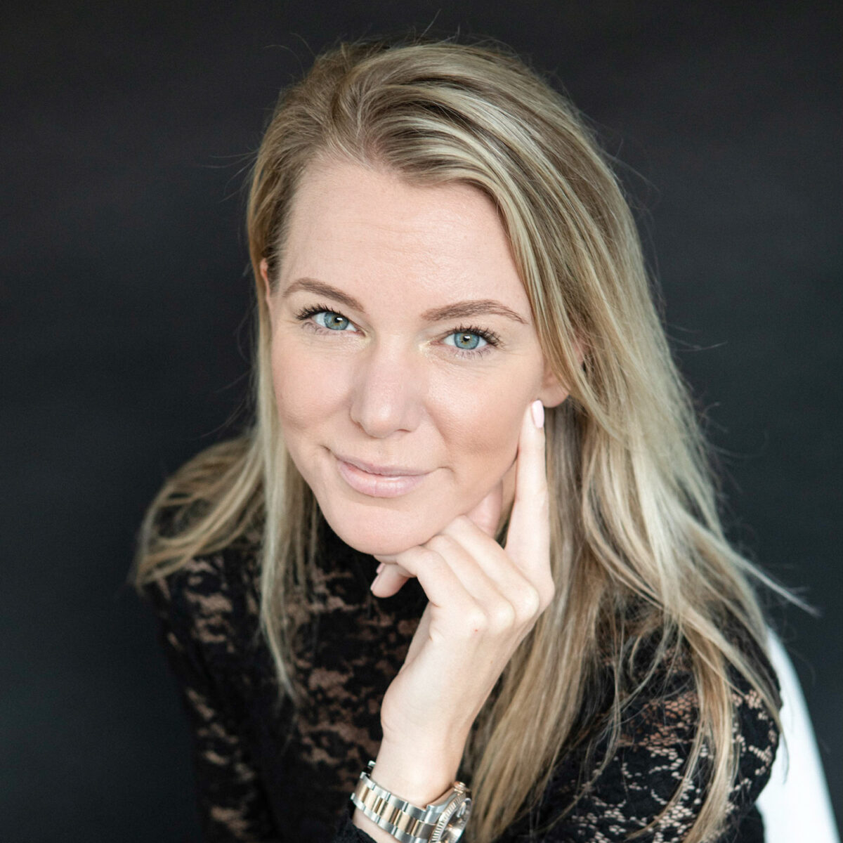 portretshoot van zakelijk model